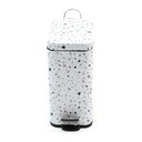 Ver imagem 2 de Lixeira Retangular de Metal com Pedal Granilite 5l - Oikos