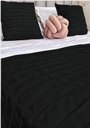 Ver imagem 1 de Peseira Drapeada Line Dupla Face em Veludo Cama King Cor:Preto