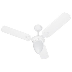 Ventilador de Teto Venti-Delta New Delta Light Branco 383188 3 Pás Globo Pera 110V