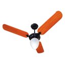 Ver imagem 1 de Ventilador de Teto Venti-delta New Delta Light Mogno/preto 383172 3 Pás Globo Pera 110v