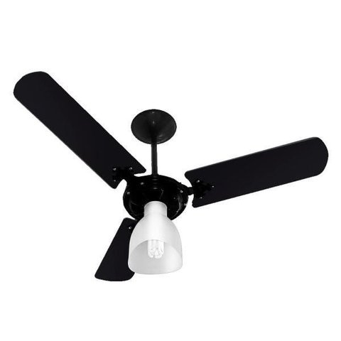 Ventilador de Teto Venti-delta New Delta Light Preto 383255 3 Pás Laqueado 220v