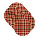 Ver imagem 2 de Kit Sousplat Natal Xadrez Nsw 8 Peças sem Base