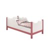 Cama Cristal Juvenil Modelo Nuvem Mdf Resistente Segura:rosa - 2
