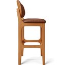 Ver imagem 2 de Kit 04 Banquetas Alta para Cozinha Madeira Fixa Betta L02 Imbuia Couríssimo Marrom - Lyam Decor