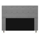 Ver imagem 5 de Cabeceira Calçadeira Baú Mel 140cm com Capitonê Corano Cinza