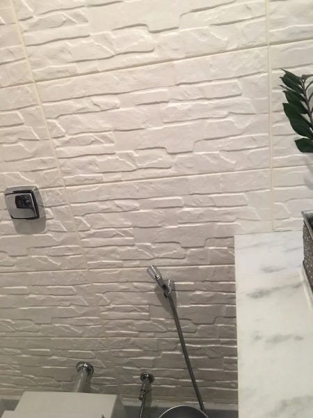 Painel 3D auto-adesivo Stone Pedra Espuma 60x60cm - 3
