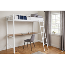 Ver imagem 1 de Beliche Suspenso Solteiro com Mesa Branco