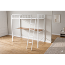 Ver imagem 2 de Beliche Suspenso Solteiro com Mesa Branco