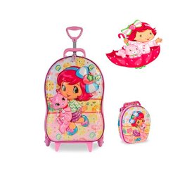 Mochila Infantil Com Lancheira Moranguinho Baby 2020 Maxtoy - 1