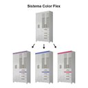 Ver imagem 7 de Guarda Roupa Sobral 110cm 4 Portas Branco Flex com Espelho Moval