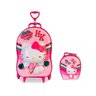 Mochila Escolar 3d Rodinha Lancheira Hello Kitty Cheerleader 2020 - 1