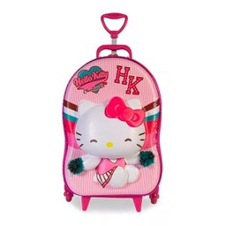 Mochila Escolar 3d Rodinha Lancheira Hello Kitty Cheerleader 2020 - 2