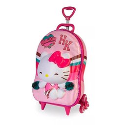 Mochila Escolar 3d Rodinha Lancheira Hello Kitty Cheerleader 2020 - 3
