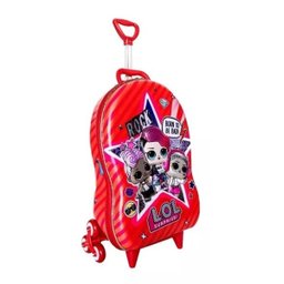 Mochila Escolar Lol Mc 3d Com Rodinhas E Lancheira Maxtoy 2020 - 3