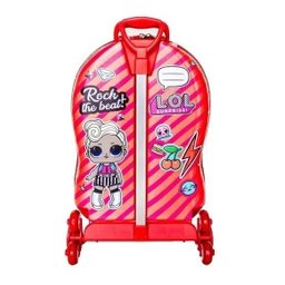Mochila Escolar Lol Mc 3d Com Rodinhas E Lancheira Maxtoy 2020 - 2