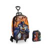 Mochila Com Rodinha Tripla 3d Liga Da Justiça Batman Max Toy 2020 - 1