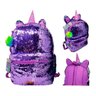 Mochila Paetê Lantejoula Unicórnio Muda De Cor Cg2035 Roxa - 5