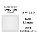 Ver imagem 2 de Painel Led Plafon Backstage 18w Embutir Bivolt 6500k Lumanti