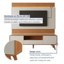 Ver mais imagens de Rack com Painel para TV até 65 Polegadas 185cm x 187cm com LED 100% MDF Pés em Madeira Maciça Ares