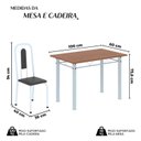Ver imagem 3 de Conjunto Sala de Jantar com 4 Cadeiras Lívia