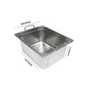 Ver imagem 2 de Cuba Gastronômica de Inox Gn 1/2 de 150 Mm com Alças Dj12150cth Frigopro