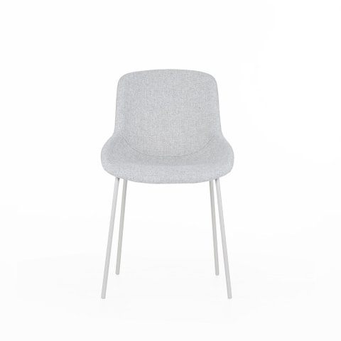Cadeira Estofada Aimê 42 Cm X 54 Cm Cinza
