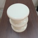 Ver imagem 5 de Banqueta Banco Decorativo Jardim Gardem Cerâmica 45x33x33cm Creme