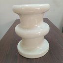 Ver imagem 4 de Banqueta Banco Decorativo Jardim Gardem Cerâmica 45x33x33cm Creme