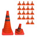 Ver imagem 3 de Cone Retratil Obra Kit 18 Uni Sinalizador Portatil Flexivel Baliza Rodovia Dobravel Estrada Seguranç