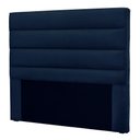 Ver imagem 3 de Cabeceira Solteiro 0,90m Las Palmas Suede Azul Marinho - Pallazio