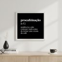 Ver imagem 1 de Quadro Minimalista Café Procafeinação 33x33cm Mold Branca Vidro