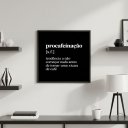 Ver imagem 3 de Quadro Minimalista Café Procafeinação 33x33cm Mold Branca Vidro