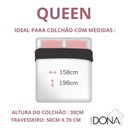 Ver imagem 4 de Jogo de Cama Lençol 400 Fios Queen P. Palito 4 Pçs Marfim Casa Dona