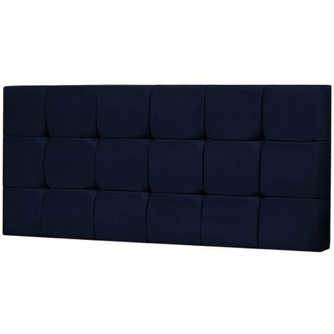 Painel King Livia 195 CM Azul Marinho - D A Decor