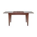 Ver imagem 5 de Mesa de Jantar 1,20m Extensível 1,80m Gênova em Madeira Maciça Imbuia Tampo em Vidro Off White