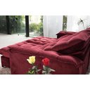 Ver imagem 5 de Sofá Retrátil e Reclinável 2,30m em Tecido Veludo C/ Pillow Nos Braços e Molas Ensacadas Bonel/d33:v