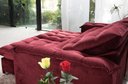 Ver imagem 5 de Sofá Retrátil e Reclinável 2,30m em Tecido Veludo C/ Pillow Nos Braços e Molas Ensacadas Bonel/d33:v