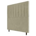 Ver imagem 1 de Cabeceira Cama Box Casal Queen Size Itália 160cm Bege