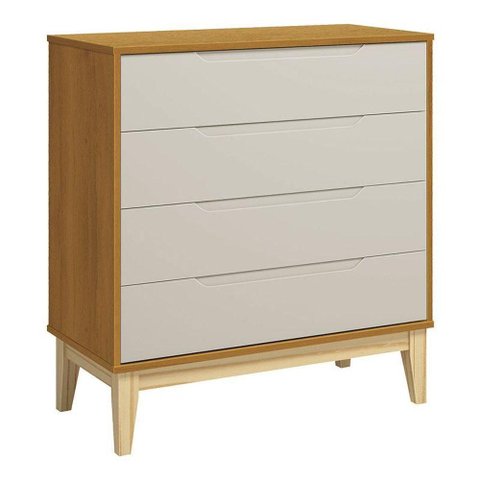 Cômoda Gaveteiro Classic Elfe Areia Acetinado Savana Natural - Reller