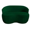Ver imagem 1 de Namoradeira Decorativa Beatriz Orgânica Bouclé Verde