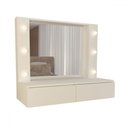 Ver imagem 3 de Penteadeira Suspensa Estrela 2 Gavetas Branco - Panorama Móveis