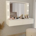 Ver imagem 1 de Penteadeira Suspensa Estrela 2 Gavetas Branco - Panorama Móveis