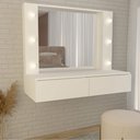 Ver imagem 5 de Penteadeira Suspensa Estrela 2 Gavetas Branco - Panorama Móveis