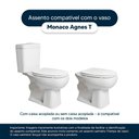 Ver imagem 4 de Tampa de Vaso Polipropileno Mônaco Branco para Bacia Agnes.t