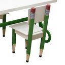 Ver imagem 2 de Cadeira Infantil Formato Lápis de Escrever com Borracha:verde