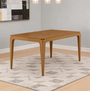 Ver imagem 1 de Mesa de Jantar 6 Lugares Retangular 160cm Tampo MDF Claris N01 Ypê - Lyam Decor