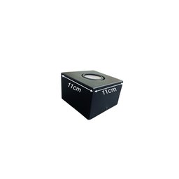 Spot Sobrepor Plafon Box Quadrado Preto + Led Dicróica 6,5w:branco (6500k) - 2