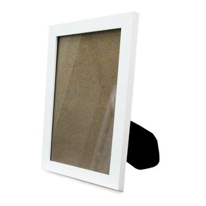Porta Retrato Tradicional TaColado Moldura 2cm Branca com Vidro 15x21cm 10 Unidades