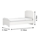 Ver imagem 5 de Berço Americano Mini Cama Mel Branco Brilho - Carolina