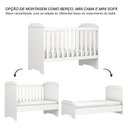 Ver imagem 3 de Berço Americano Mini Cama Mel Branco Brilho - Carolina